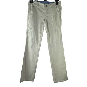 U S Polo Assn Womens Khaki Chino Pants Straight Leg Size 9/10 Retro Preppy